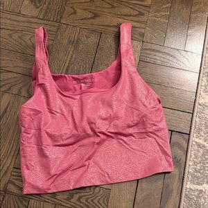 Beyond Yoga Sparkling Pink Crop Top